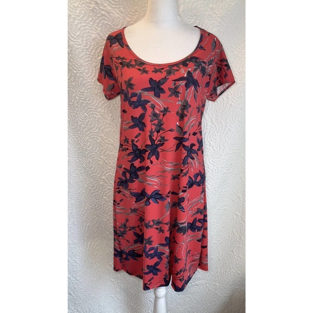 Summer House Beach Floral Dress Loungewear Bathing Suit Material Coverup Small